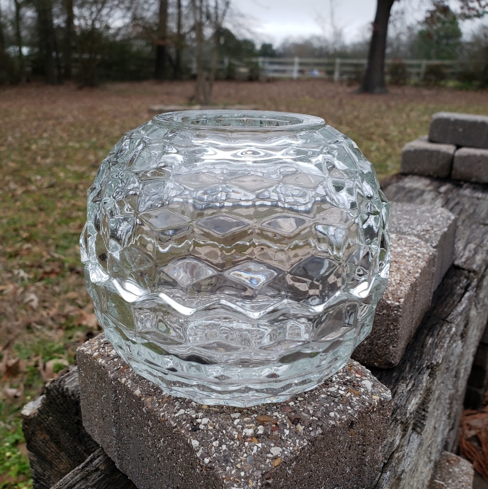 Homco Cubist Candle Holder / Fairy Light